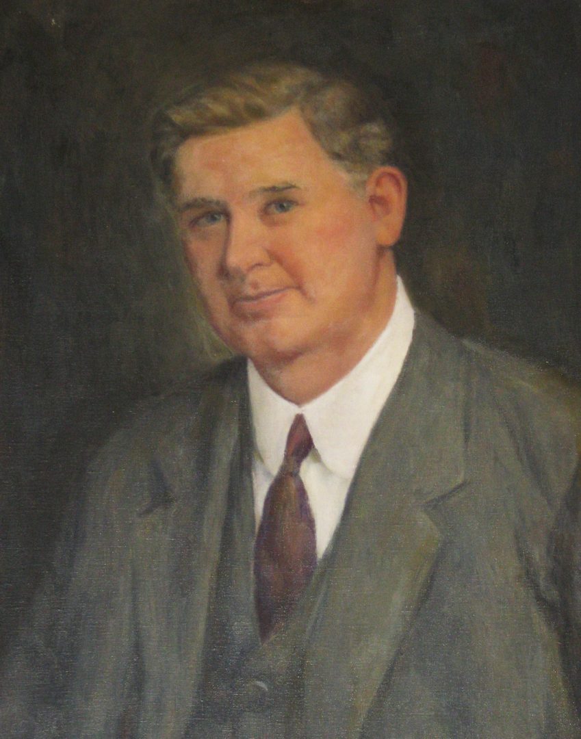 Painting of President Dr. R.A. Lansdell