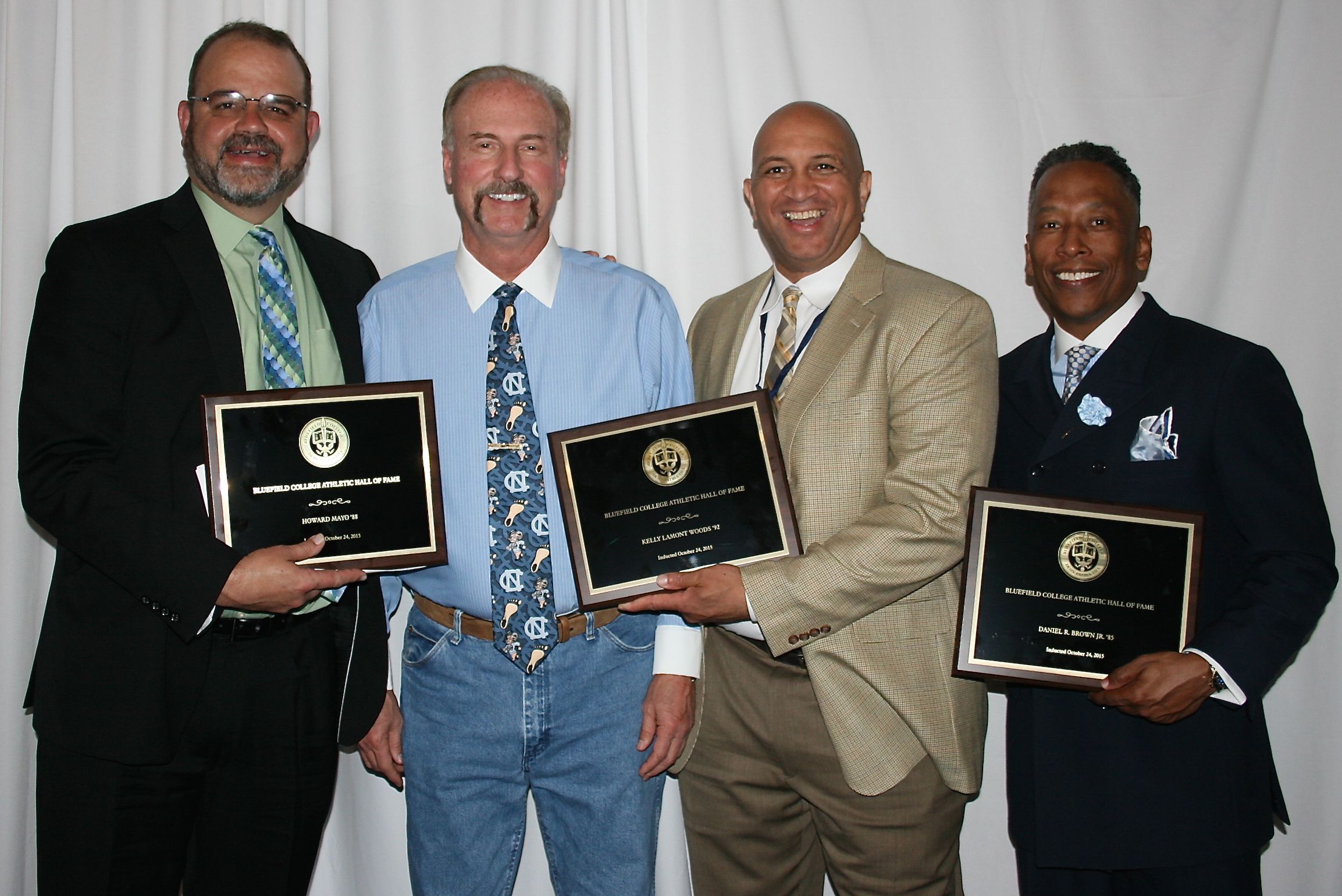 Howard Mayo '88, Mark Blevins '92, Lamont Woods '92, Daniel Brown '85 