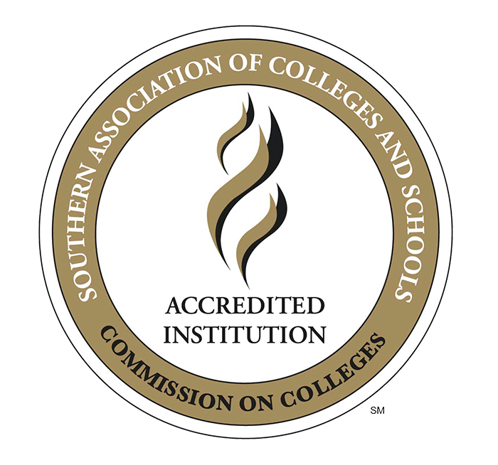 Southern Association of College and Schools Commission on Colleges Accredited Institution Logo.