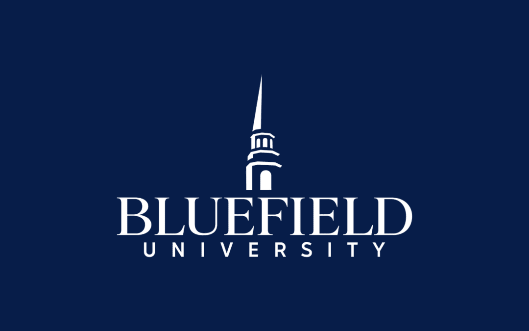 Bluefield University logo.