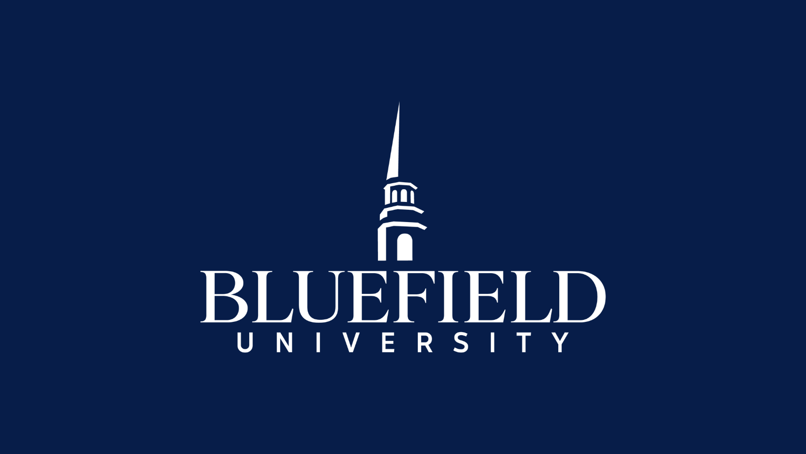 Bluefield University logo.