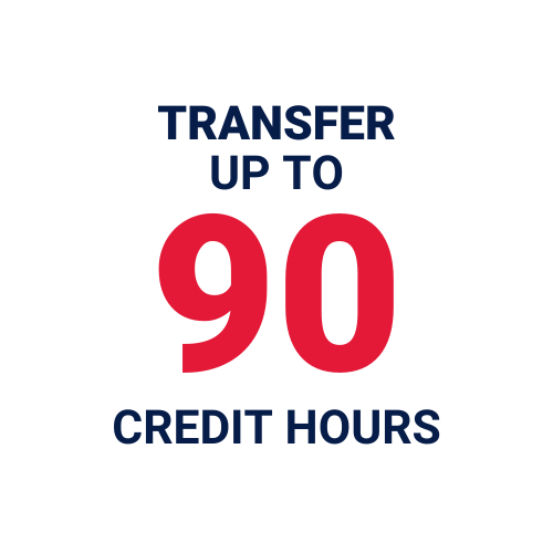 Transfer up to 90 credit hours.