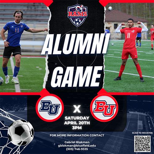 2024 Alumni Soccer Game Promotional Poster