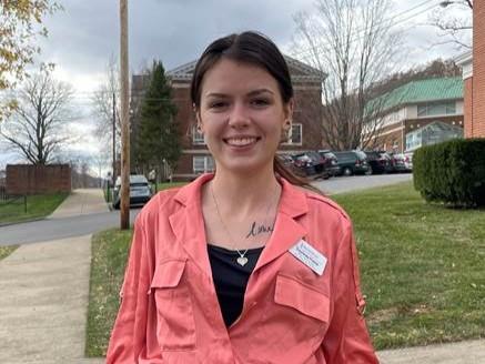 Courtney Frame receives a Ram of the Week certificate