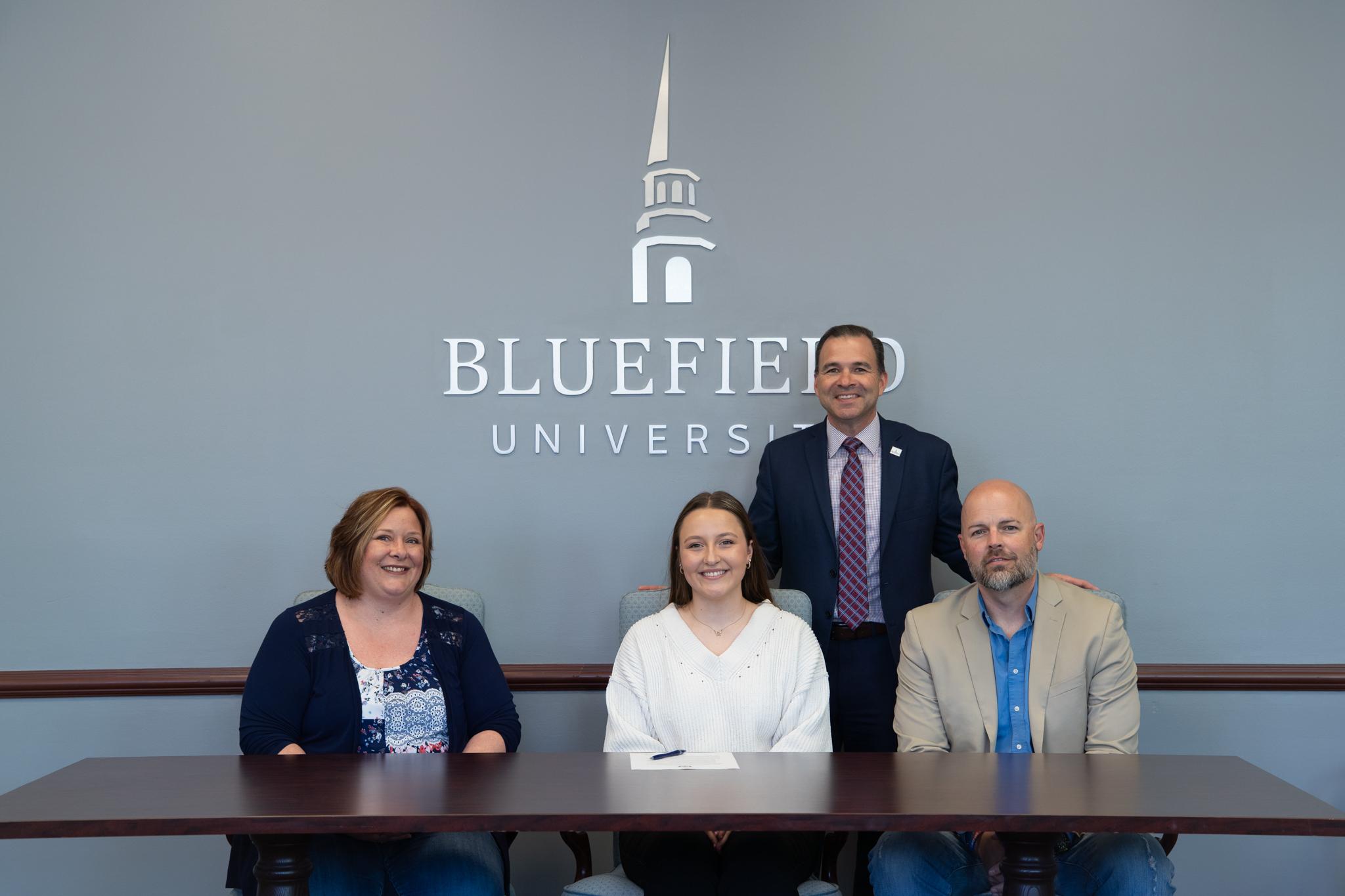 Sophie Hall, parents, and Dr. Steve Peterson