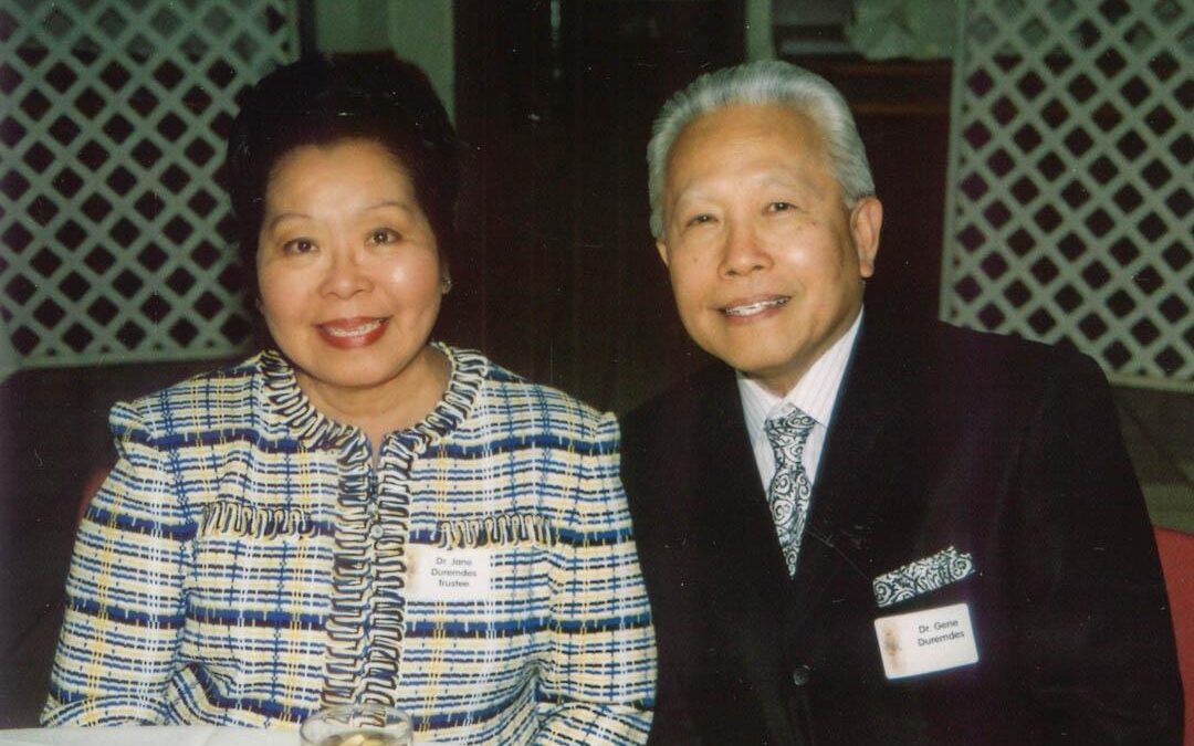 An image of Drs. Jane and Gene Duremdes in 2004.