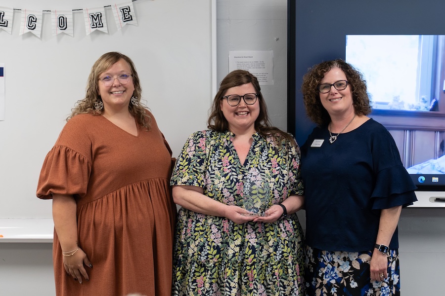 Erin Darnell receives the Goodness and Light Award