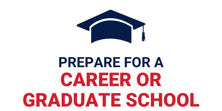 Prepare for a Career or Graduate School Prepare for a Career or Graduate School