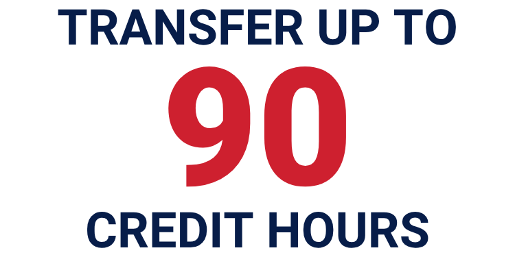 Transfer up to 90 Credit Hours Transfer up to 90 Credit Hours